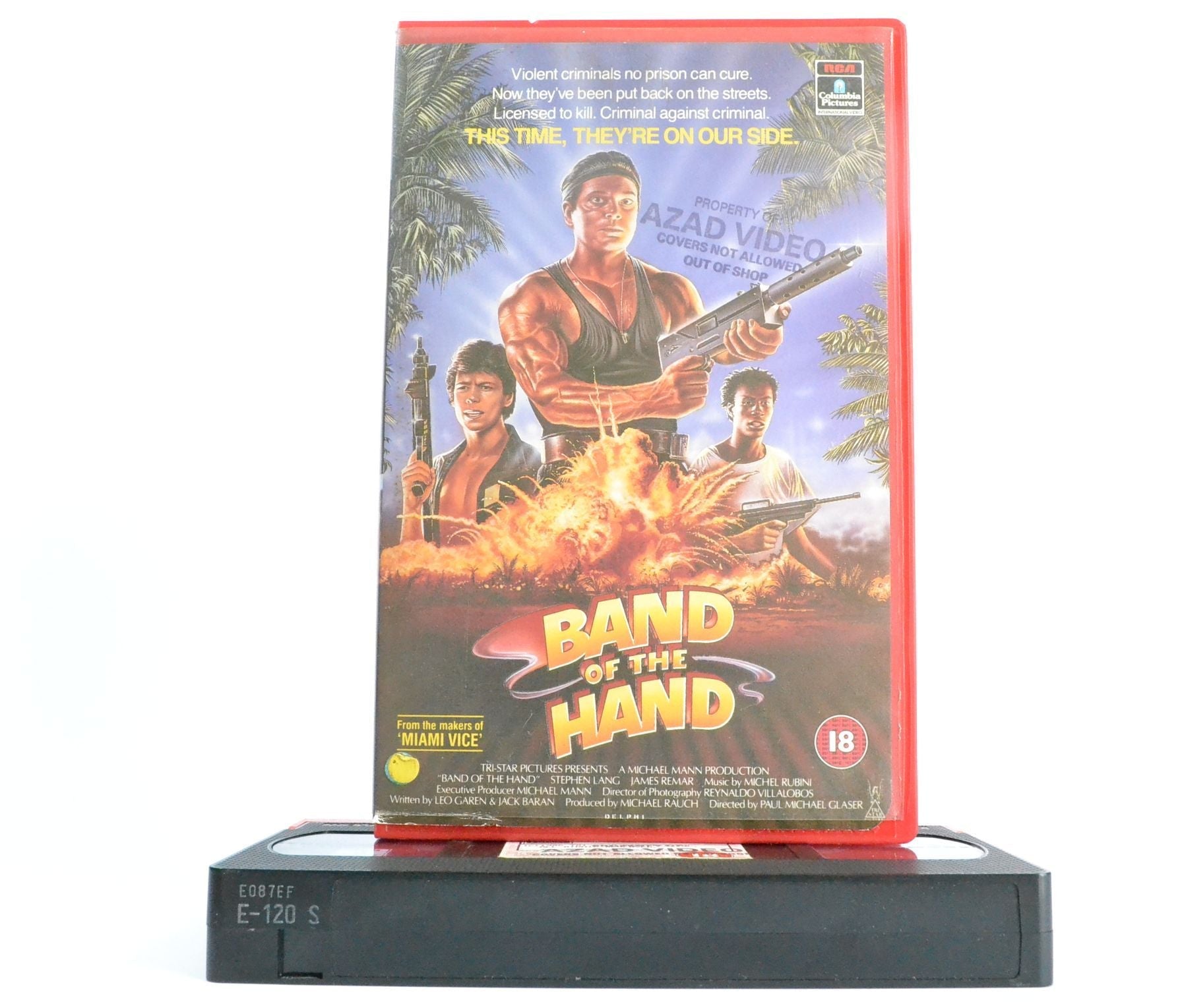 Band Of The Hand: Large Box - Ex-Rental - (1986) Miami Action - Mann - VHS-