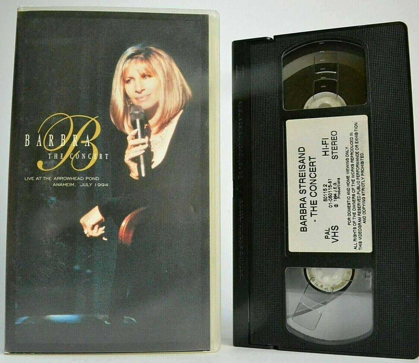 Barbara Streisand: The Concert -<<Arrowhead Pond / Anaheim>>- Music - Pal VHS-