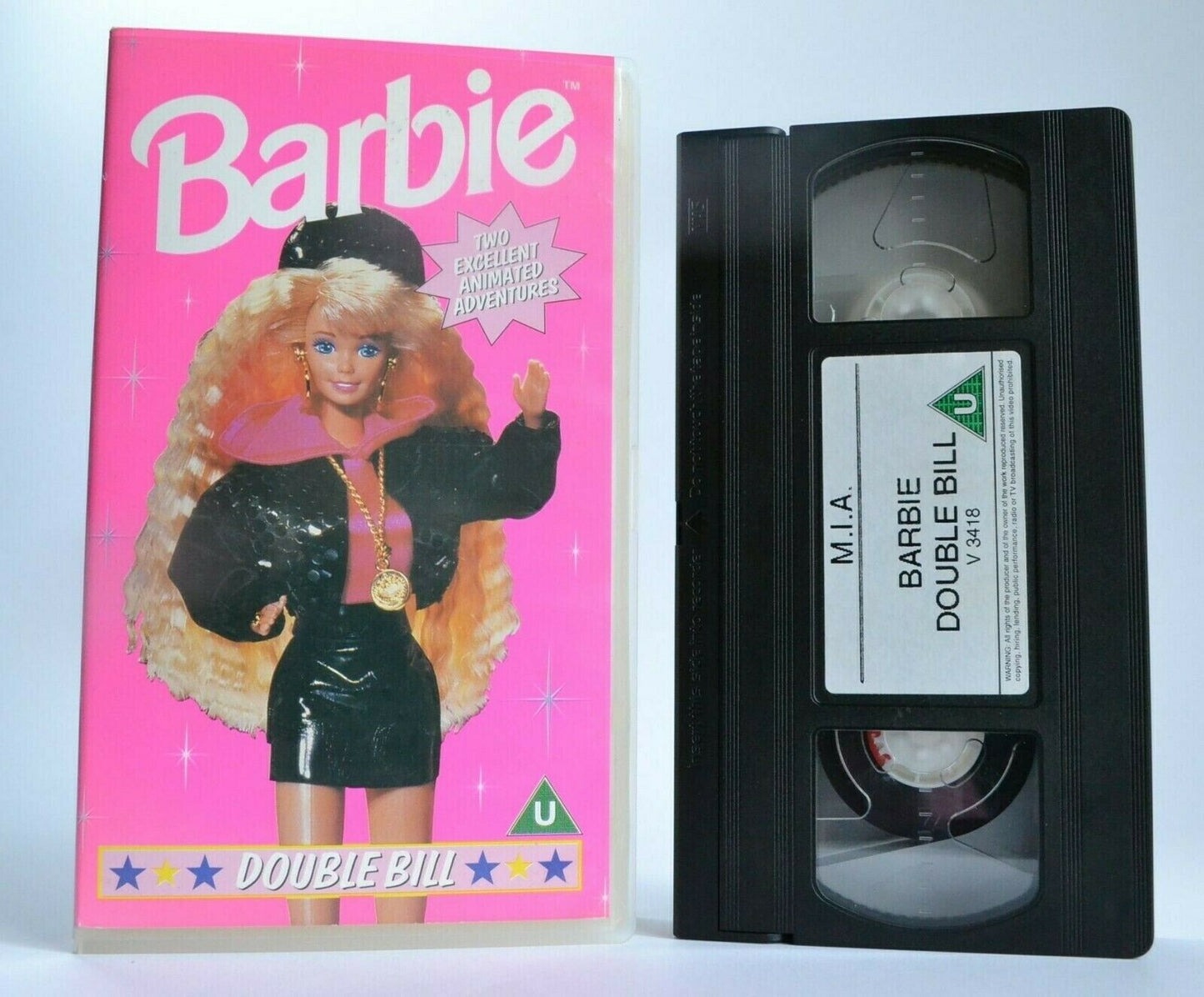 Barbie Double Bill: Rockin' Back To Earth - Animated Adventures - Kids - Pal VHS-