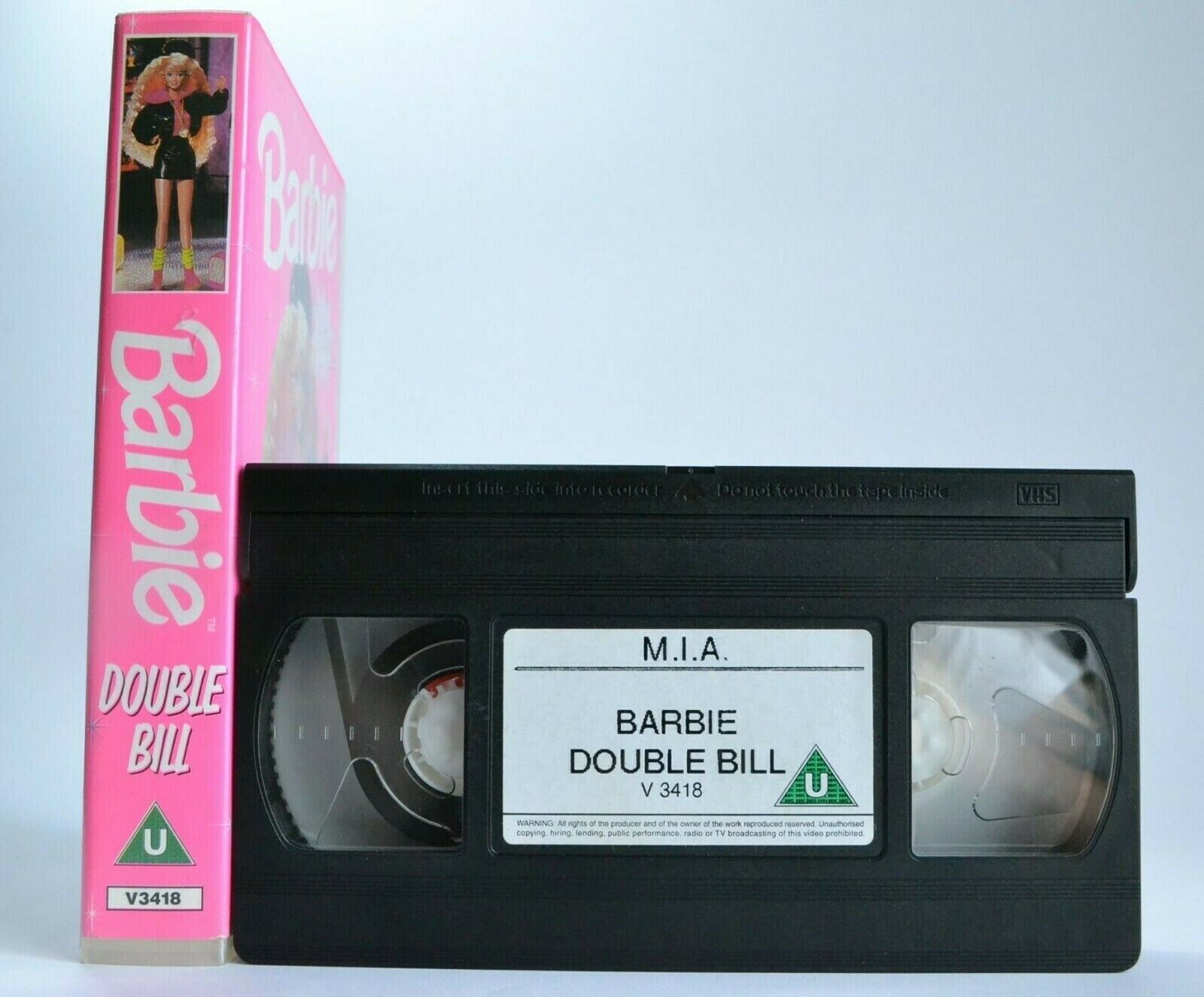 Barbie Double Bill: Rockin' Back To Earth - Animated Adventures - Kids - Pal VHS-