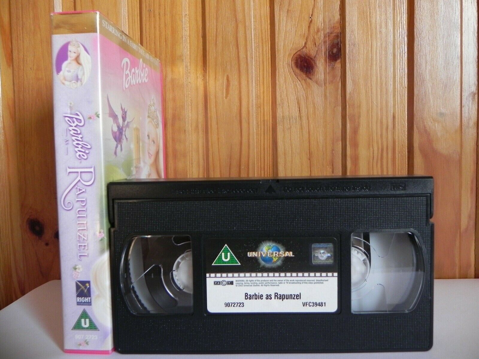 Barbie The Rapunzel - Universal - Animated - Adventure - Children's - Pal VHS-