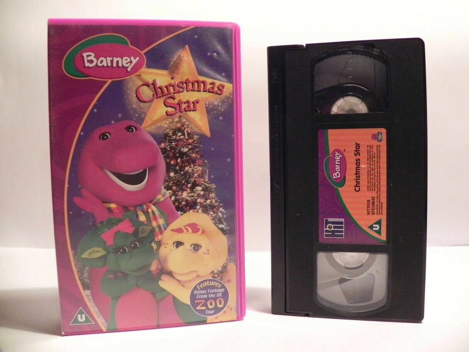 Barney: Christmas Star - Holiday Spirit Animation - Fun - Children's - Pal VHS-