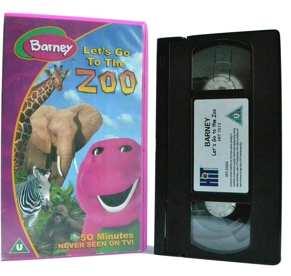 Barney: Let's Go To The Zoo - Animated - Educational - Animal Fun - Kids - VHS-