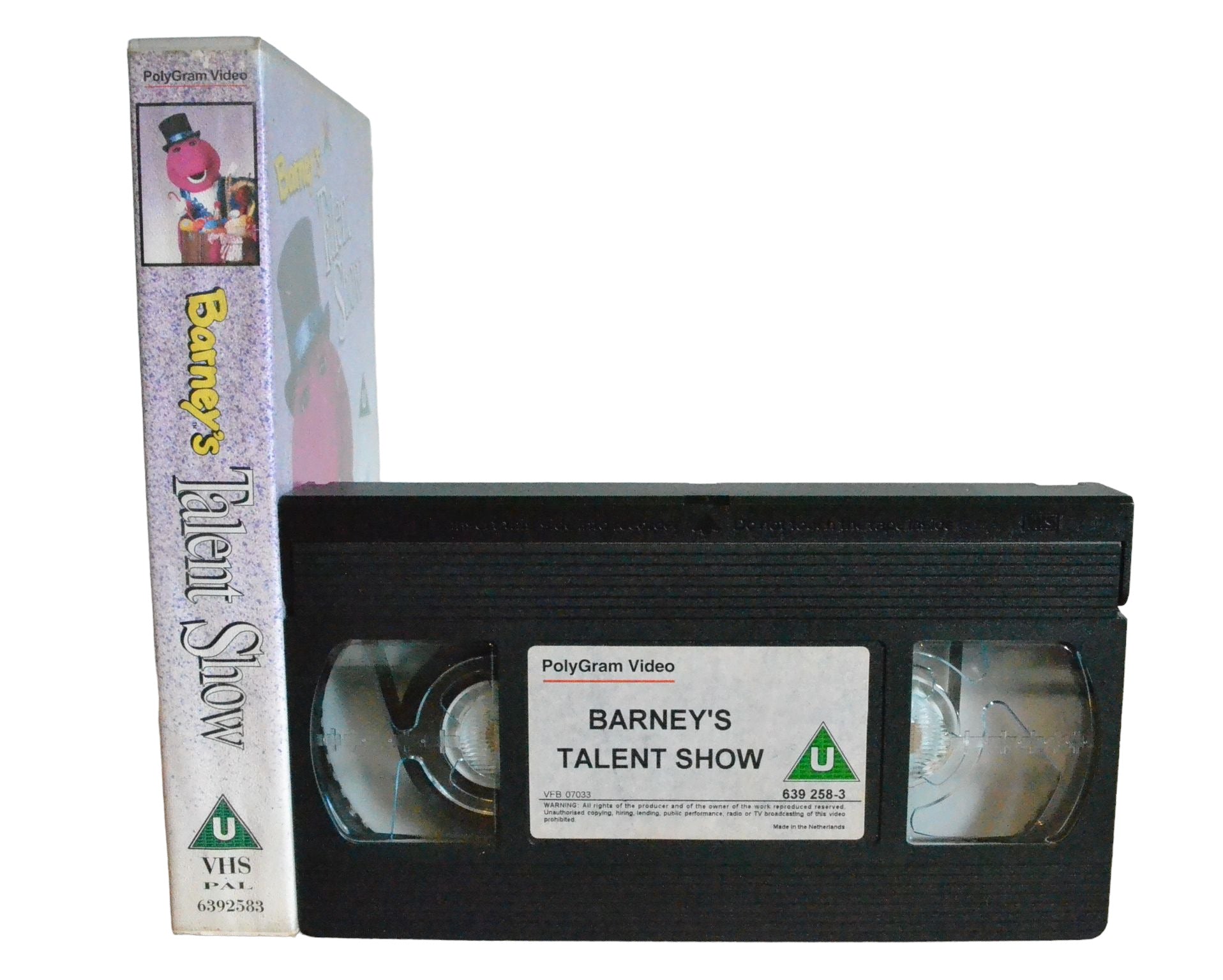 Barney : Talent Show - PolyGram Video - 6392583 - Children - Pal - VHS-