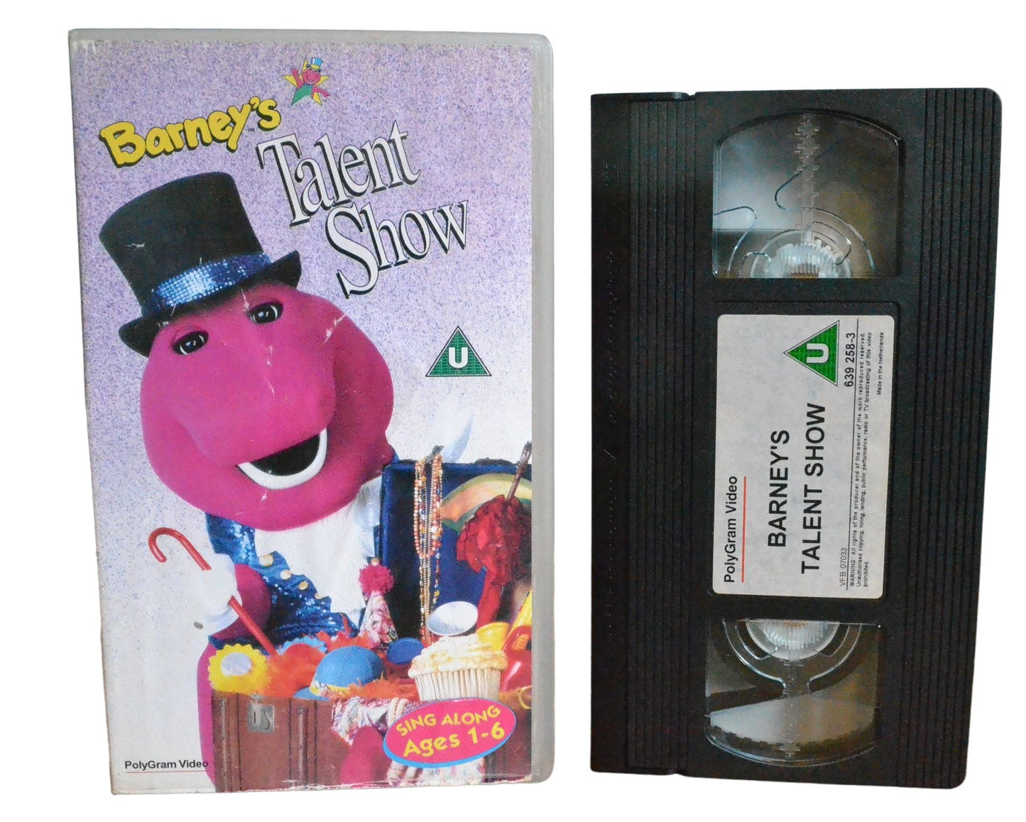 Barney : Talent Show - PolyGram Video - 6392583 - Children - Pal - VHS-