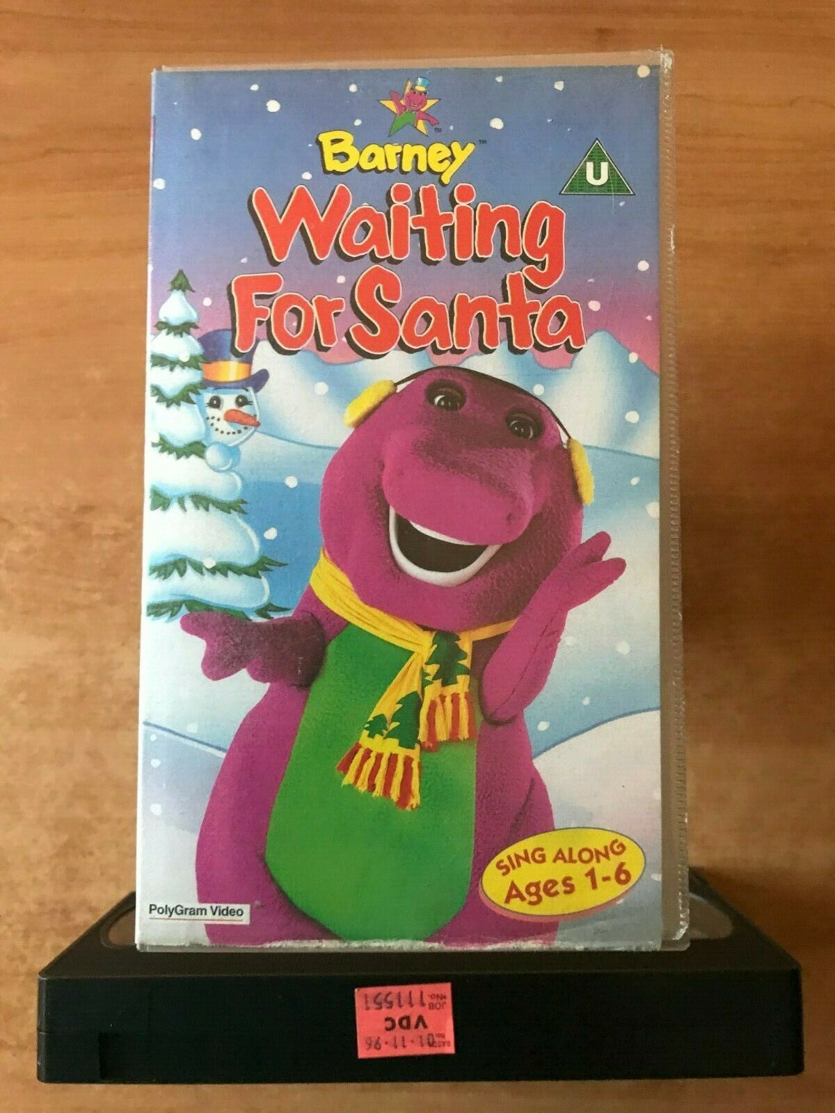 Barney: Waiting For Santa [Holiday Special] Learning - Pre-school - Kids - VHS-