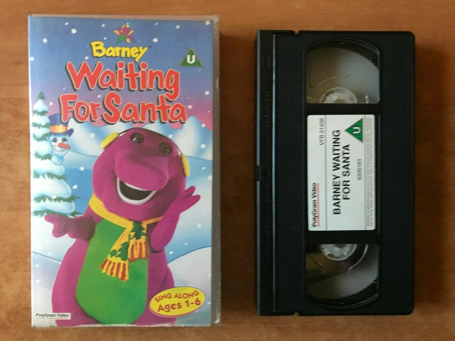 Barney: Waiting For Santa [Holiday Special] Learning - Pre-school - Kids - VHS-