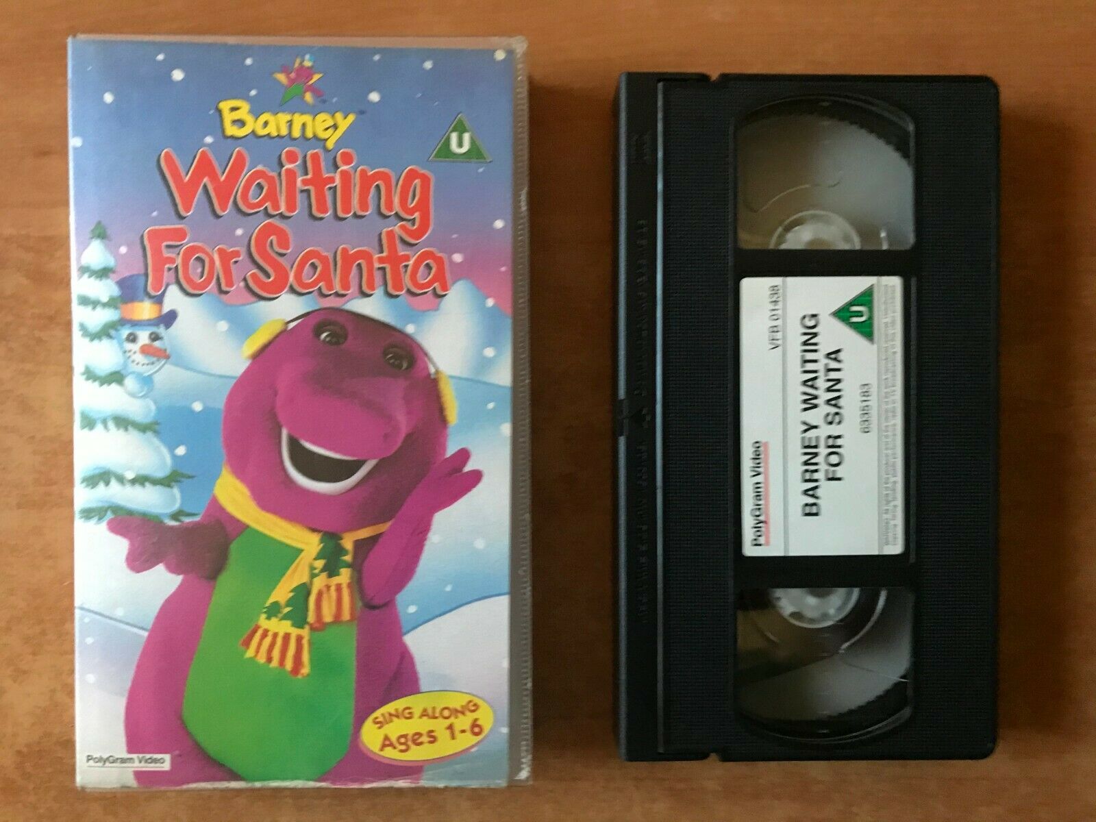 Barney: Waiting For Santa [Holiday Special] Learning - Pre-school - Kids - VHS-