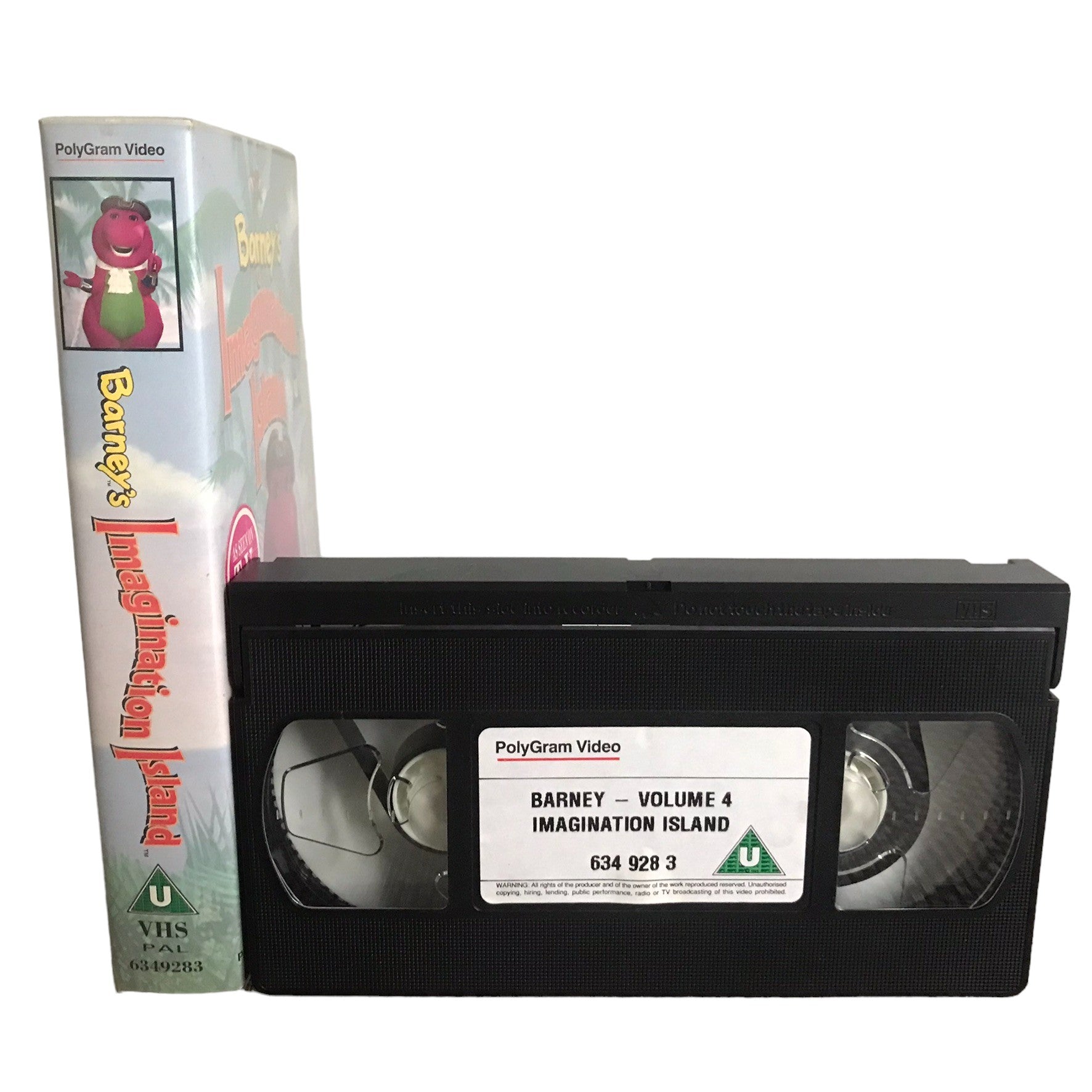 Barney's Imagination Island - David Joyner - Polygram Video - Childrens - Pal - VHS-