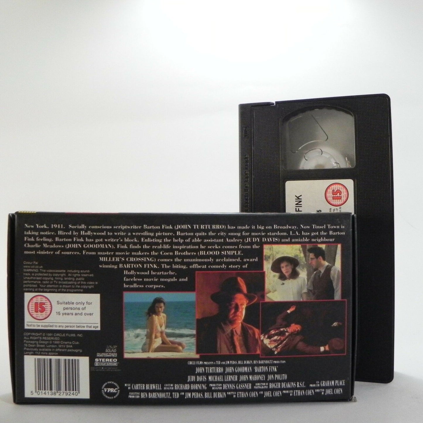 Barton Fink: Film By J. And E.Coen - Comedy/Drama (1991) - J.Goodman - Pal VHS-