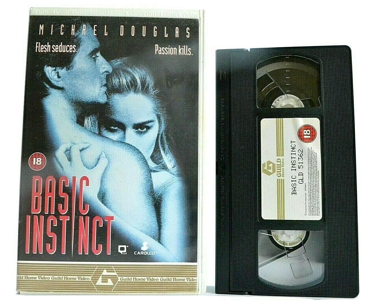 Basic Instinct (1992): Neo-Noir Erotic Thriller - Large Box - Sharon Stone - VHS-