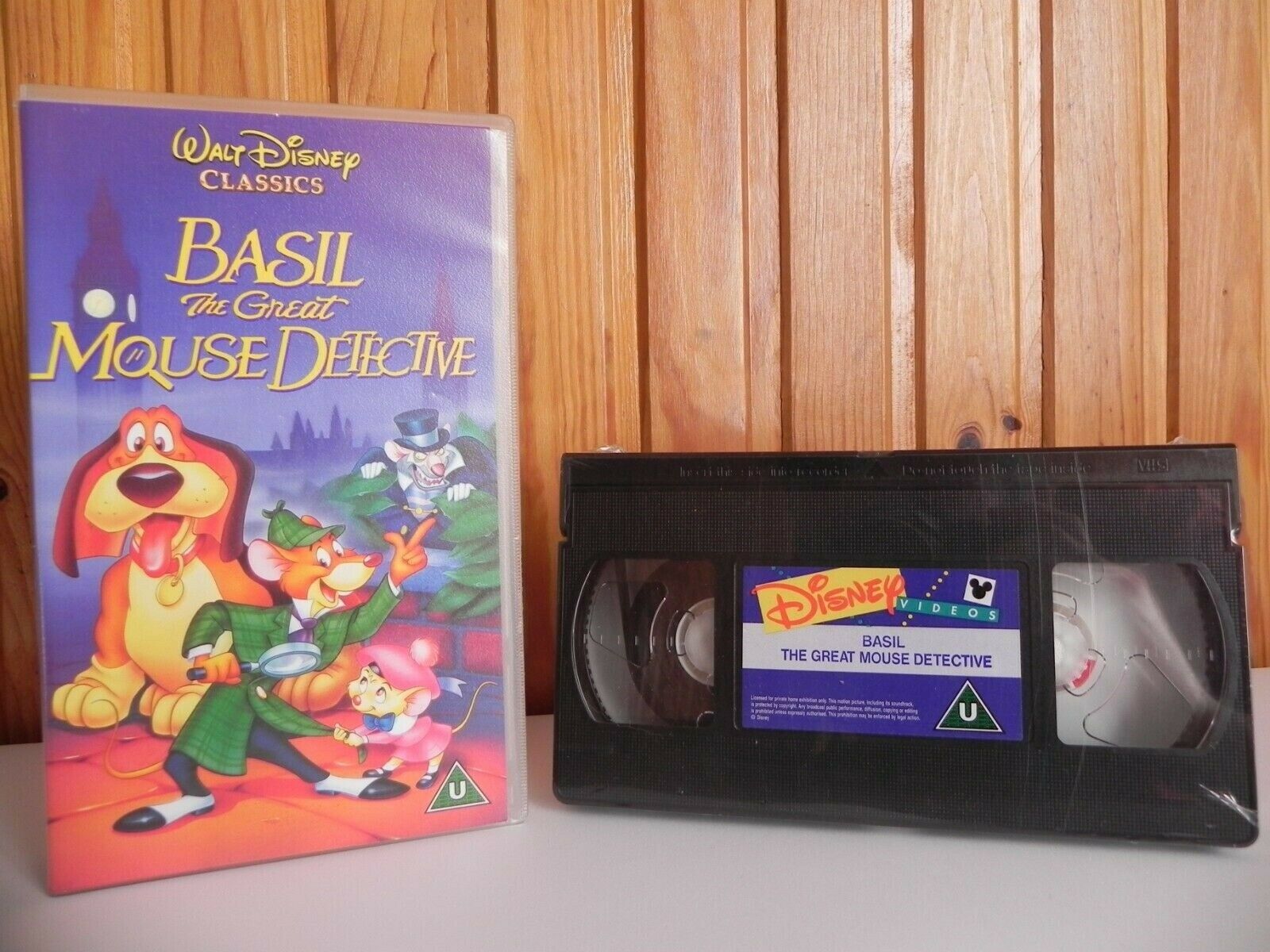 Basil The Great Mouse Detective - Disney - Brand New Sealed - Kids - Pal VHS-