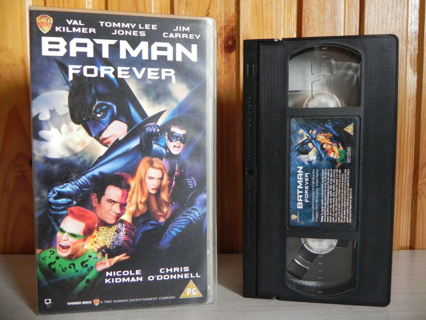 Batman Forever (1995): Superhero Action - Val Kilmer / Tommy Lee Jones - Pal VHS-