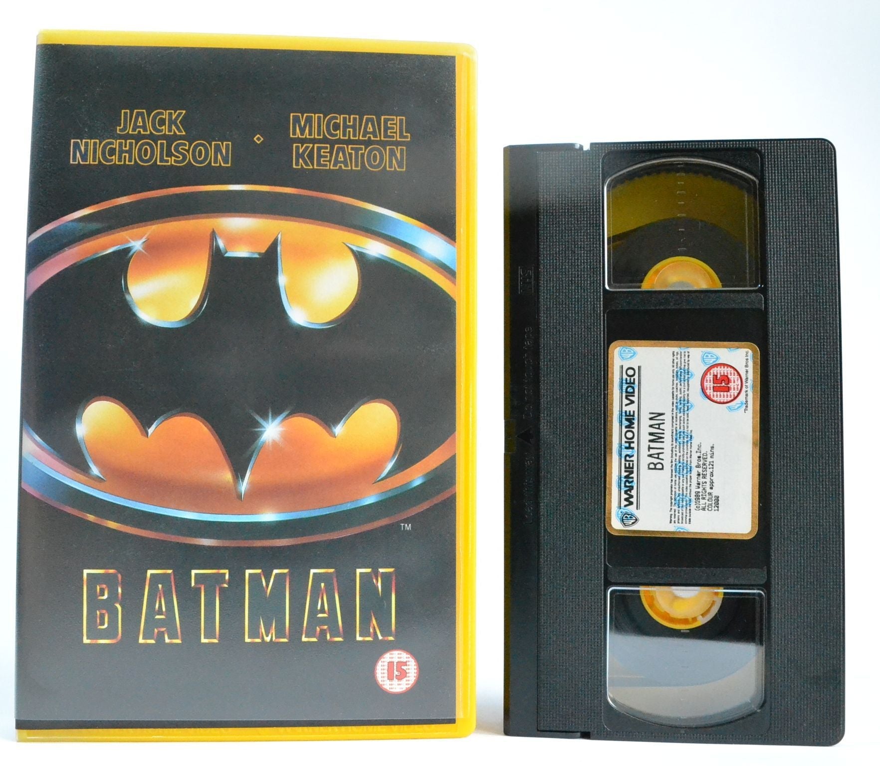 Batman: Large Box - Jack Nicholson - Michael Keaton - (1989) Action - VHS-