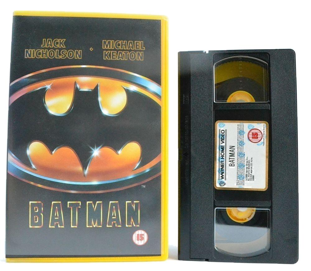 Batman: Large Box - Jack Nicholson - Michael Keaton - (1989) Action - VHS-