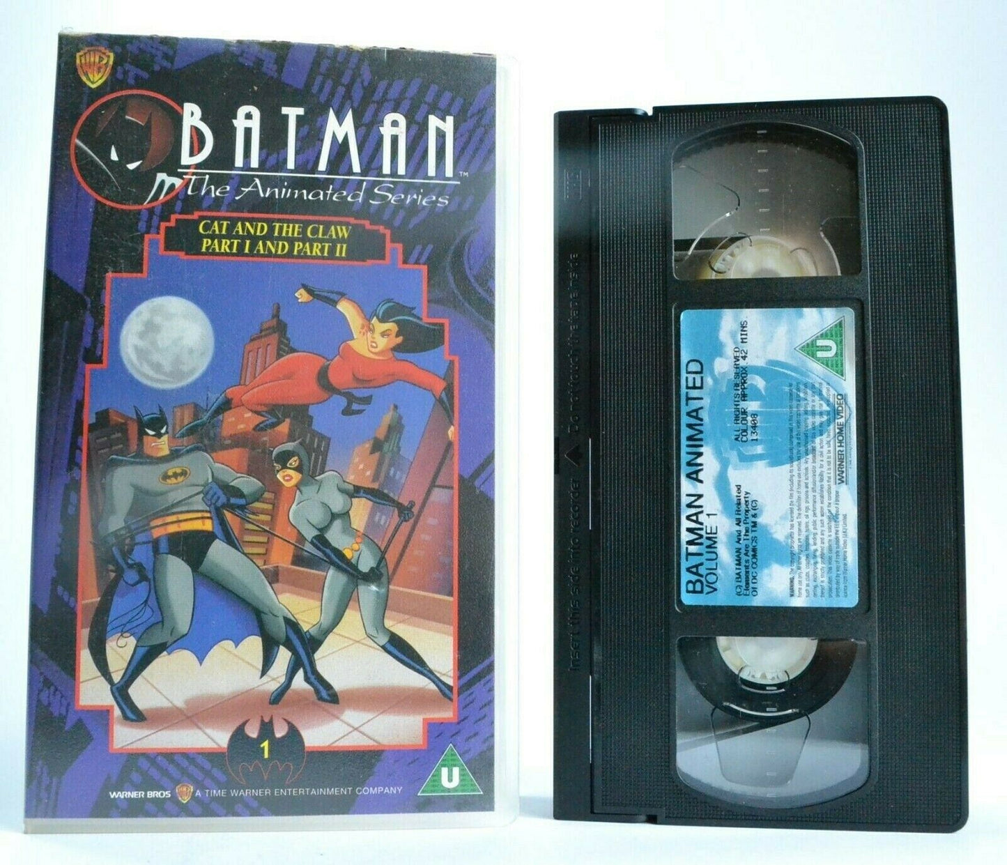 Batman: The Animated Series - Cat And The Claw - 2 Episodes - Children's - VHS-