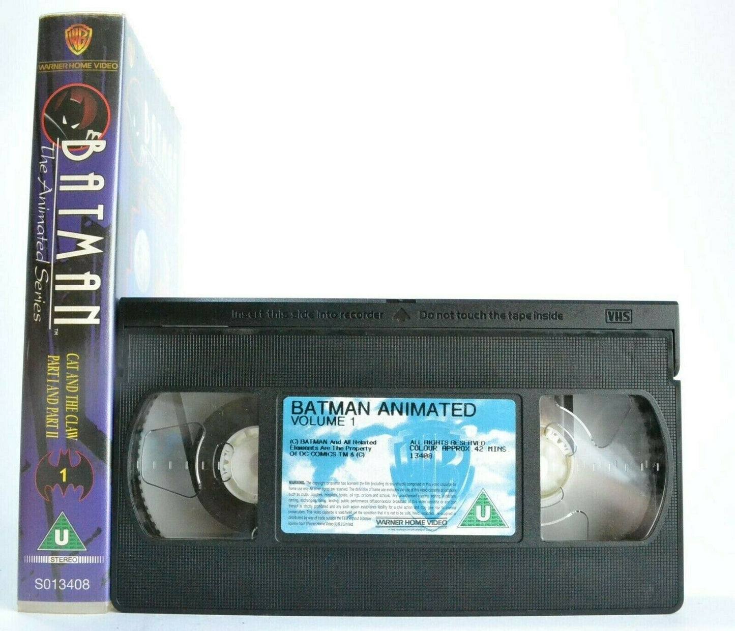 Batman: The Animated Series - Cat And The Claw - 2 Episodes - Children's - VHS-