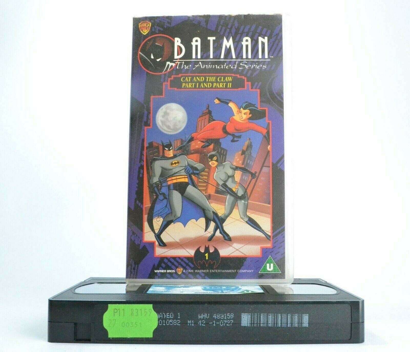 Batman: The Animated Series - Cat And The Claw - 2 Episodes - Children's - VHS-