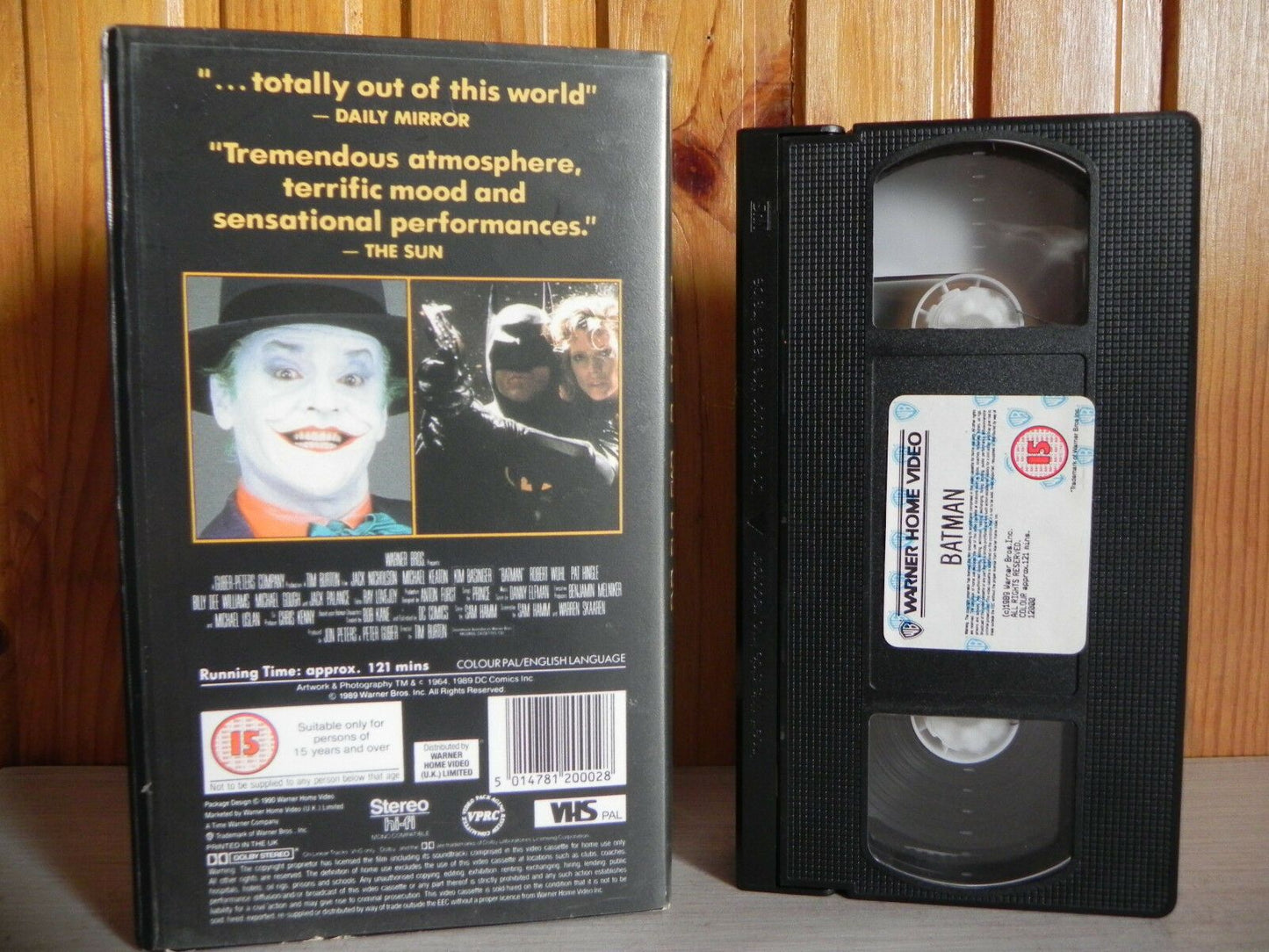 Batman; [Warner] Small Box - Action - Jack Nicholson / Michael Keaton - Pal VHS-