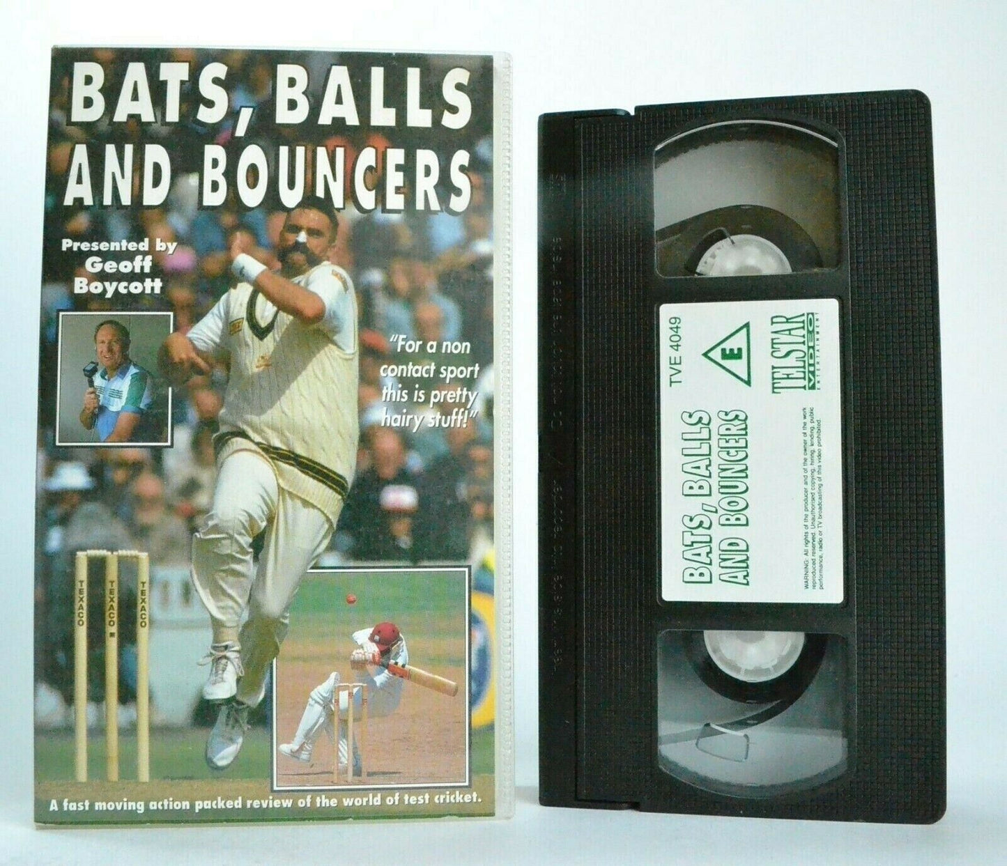 Bats, Balls And Bouncers: Presented By Geoff Boycott - Cricket - Sports - VHS-