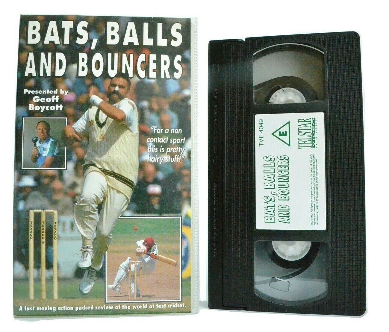 Bats, Balls And Bouncers: Presented By Geoff Boycott - Cricket - Sports - VHS-