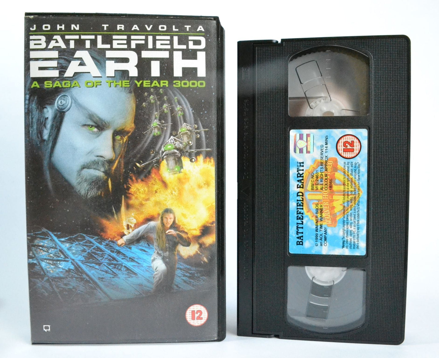 Battlefield Earth: Year 3000 - John Travolta - Post- Apocalyptic Sci-Fi - VHS-