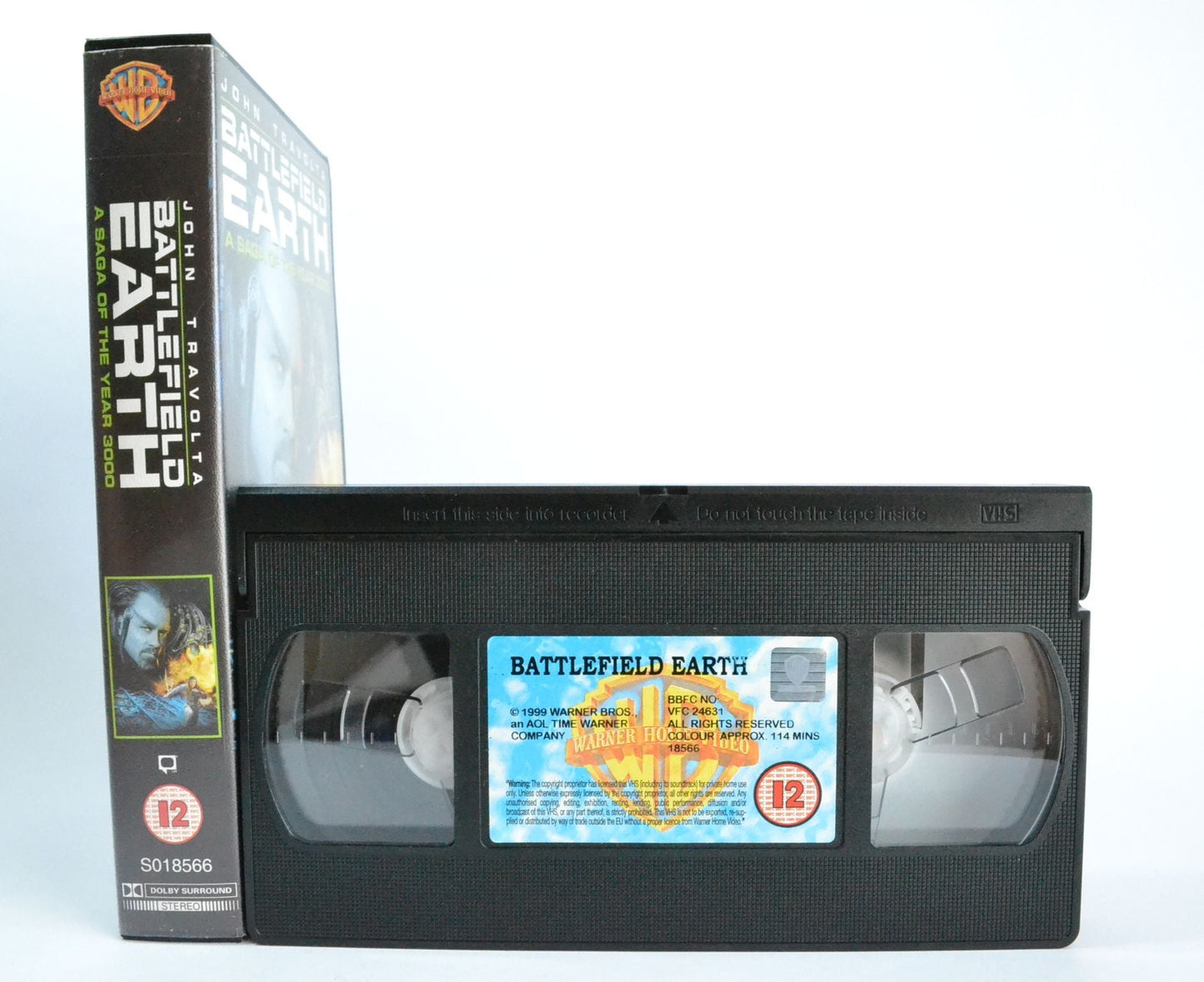 Battlefield Earth: Year 3000 - John Travolta - Post- Apocalyptic Sci-Fi - VHS-