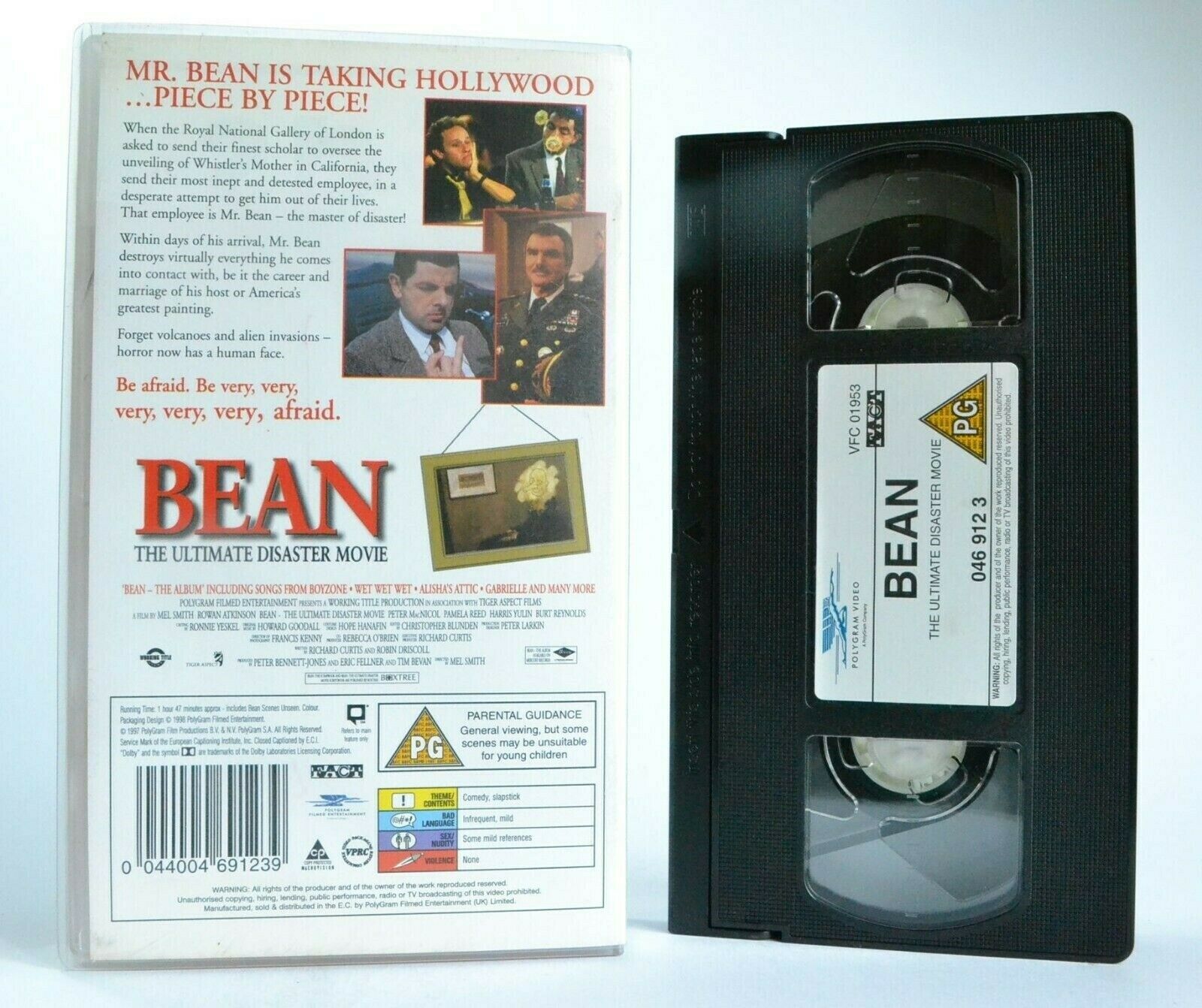 Bean: The Ultimate Disaster Movie (1997) - Comedy - R.Atkinson/B.Reynolds - VHS-