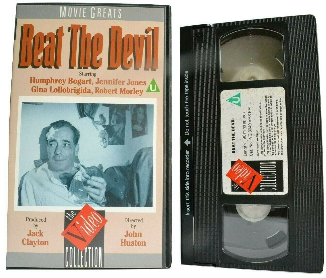 Beat The Devil (1963): Action Adventure - Humphrey Bogart / Jennifer Jones - VHS-