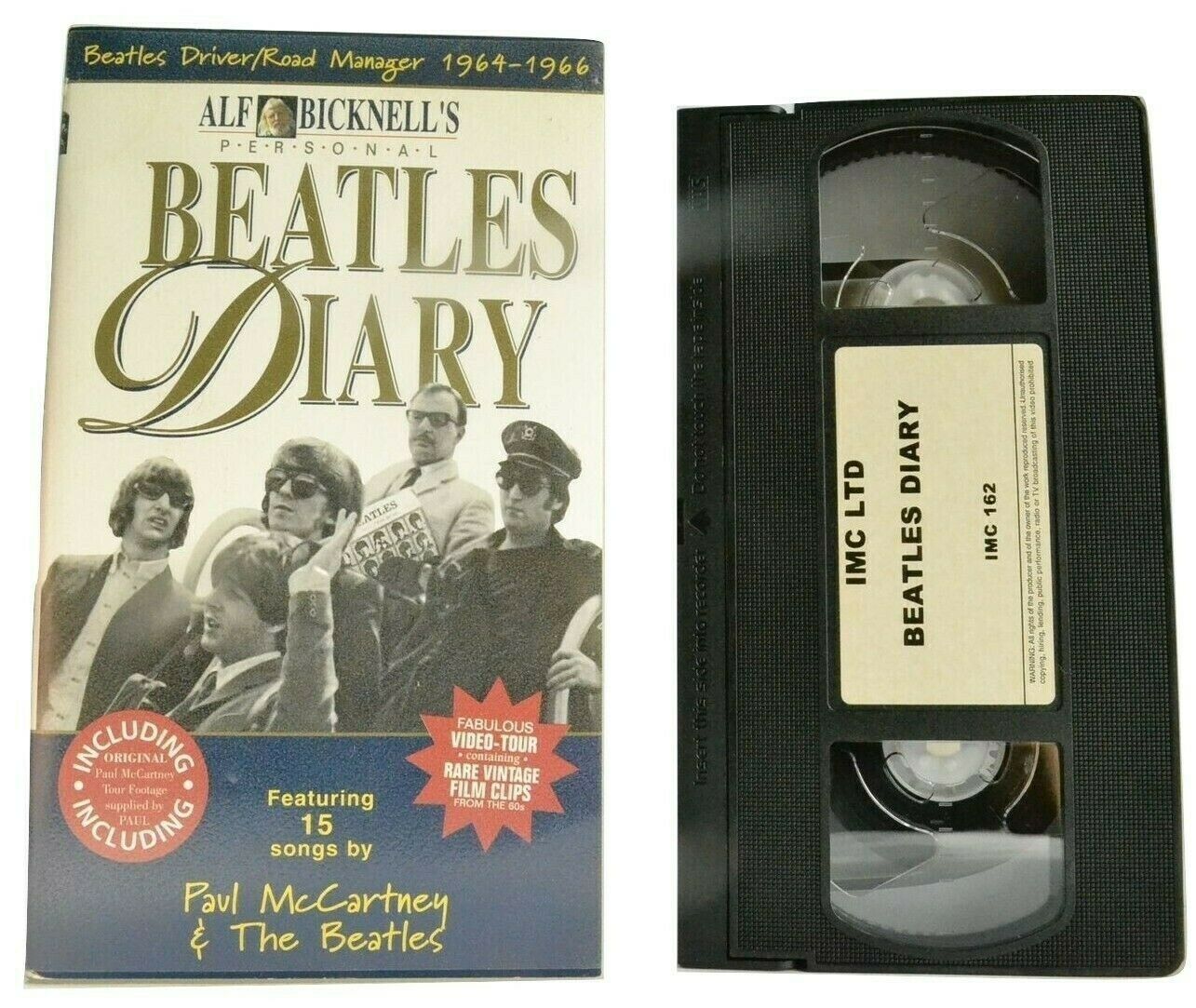 Beatles Diary; [Alf Bicknell] Documentary - Paul McCartney - John Lennon - VHS-