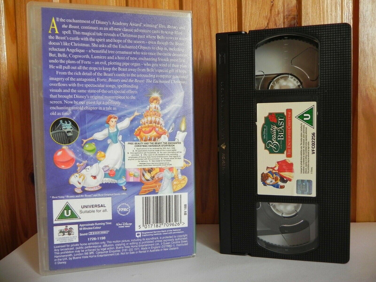 Beauty And The Beast: The Enchanted Christmas - Walt Disney - Animated - Pal VHS-