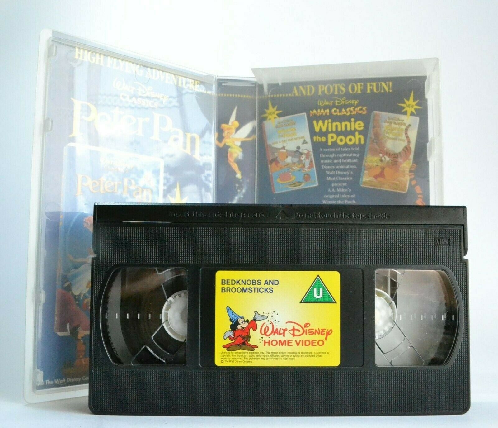 Bedknobs And Broomsticks (1971) - Animated Musical - Disney - Children's - VHS-