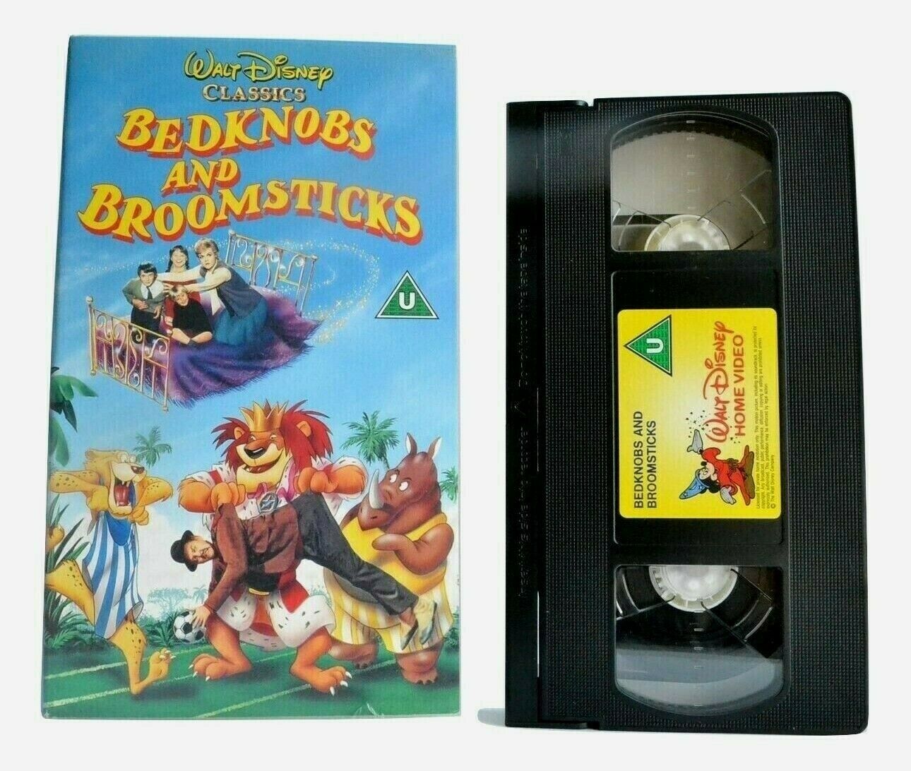 Bedknobs And Broomsticks (1971) - Animated Musical - Disney - Children's - VHS-