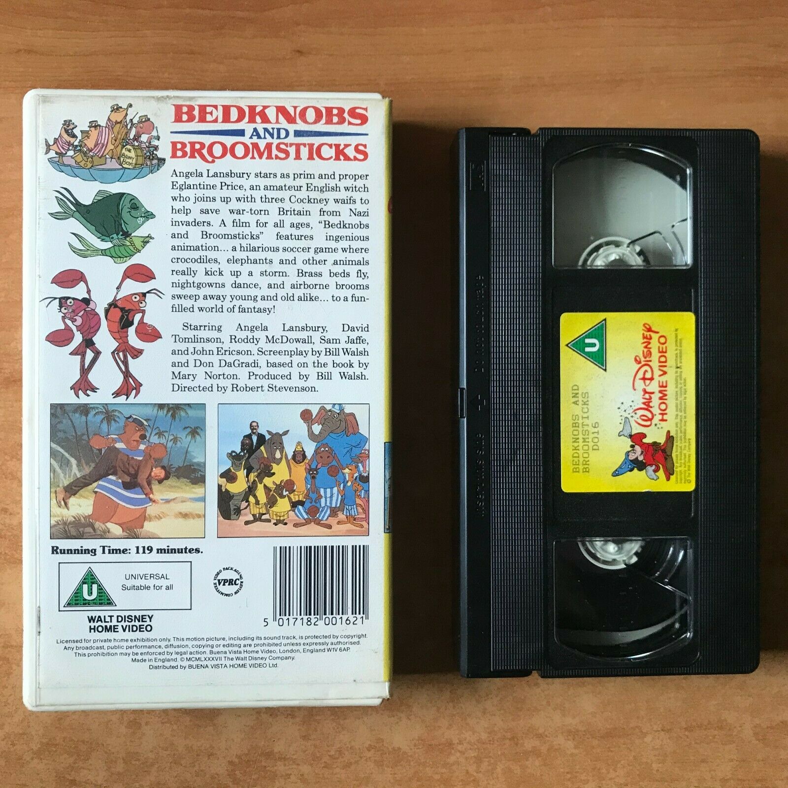 Bedknobs And Broomsticks (1971): Animated Musical [Walt Disney] Children's - VHS-