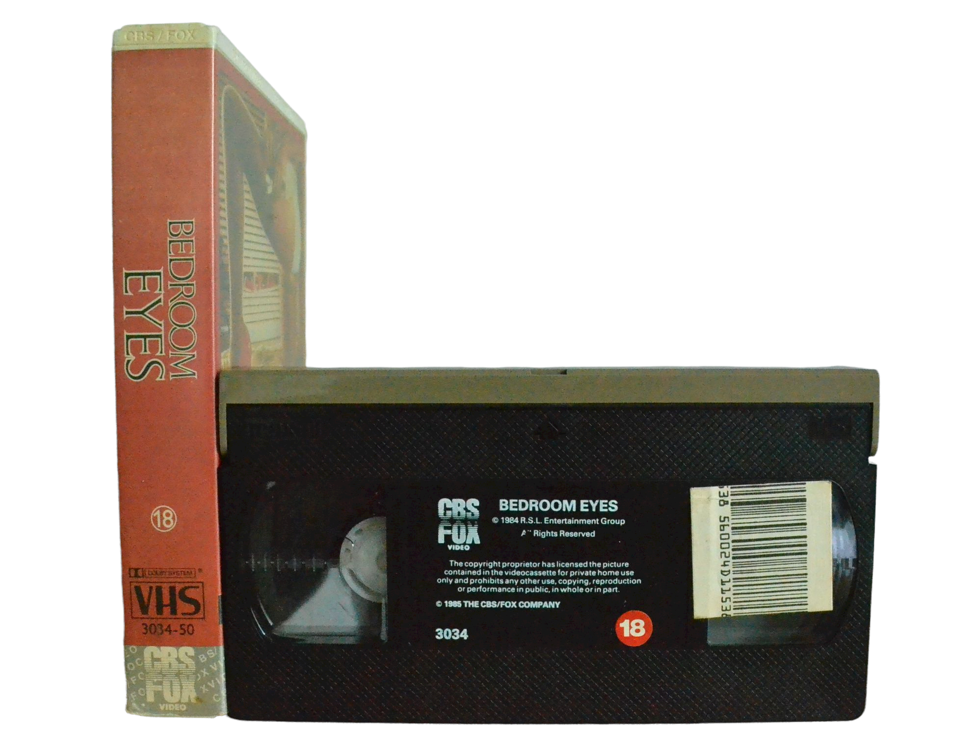 Bedroom Eyes: When Curiosity Kills - Dayle Haddon - CBS Fox Video - Vintage - Pal VHS-