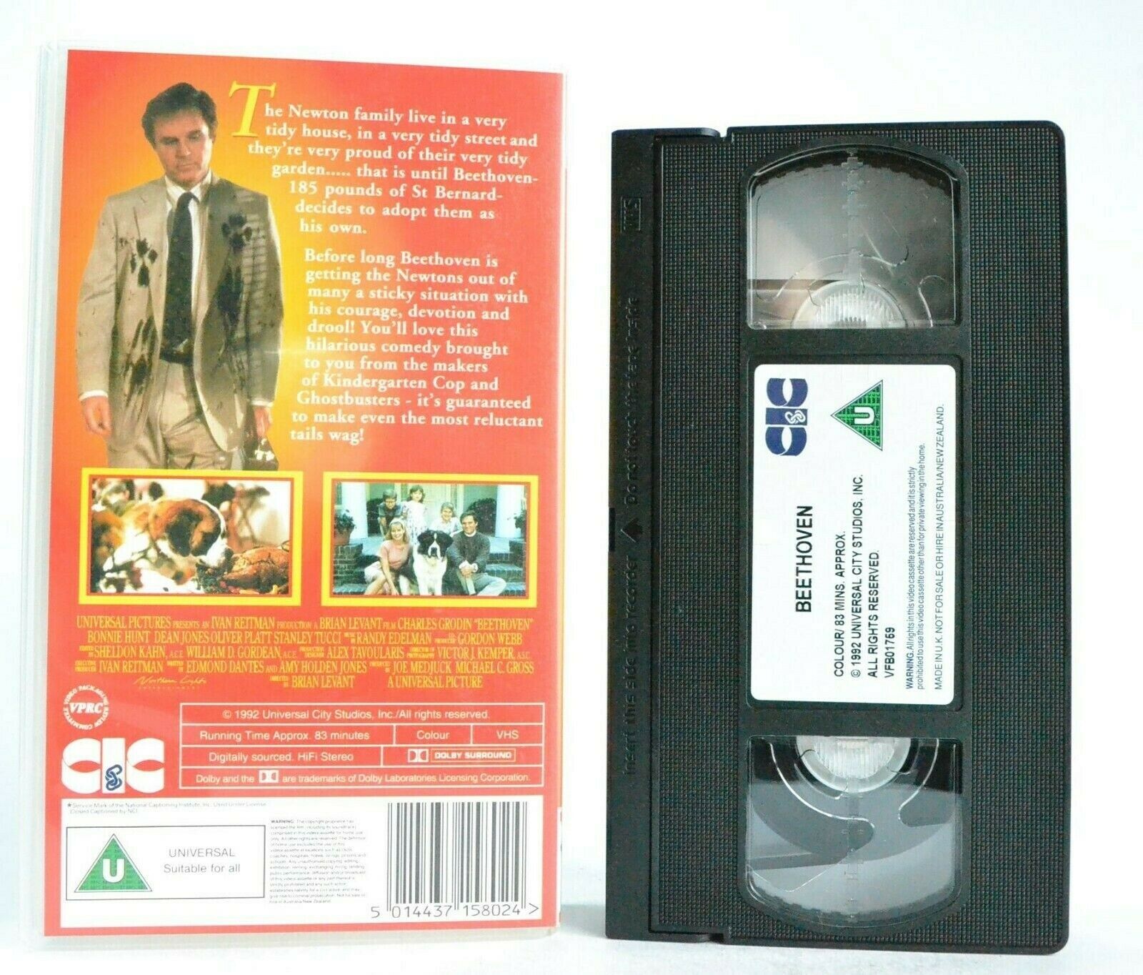 Beethoven: (1992) Family Comedy - Big Dog, Big Troubles - Children's - Pal VHS-