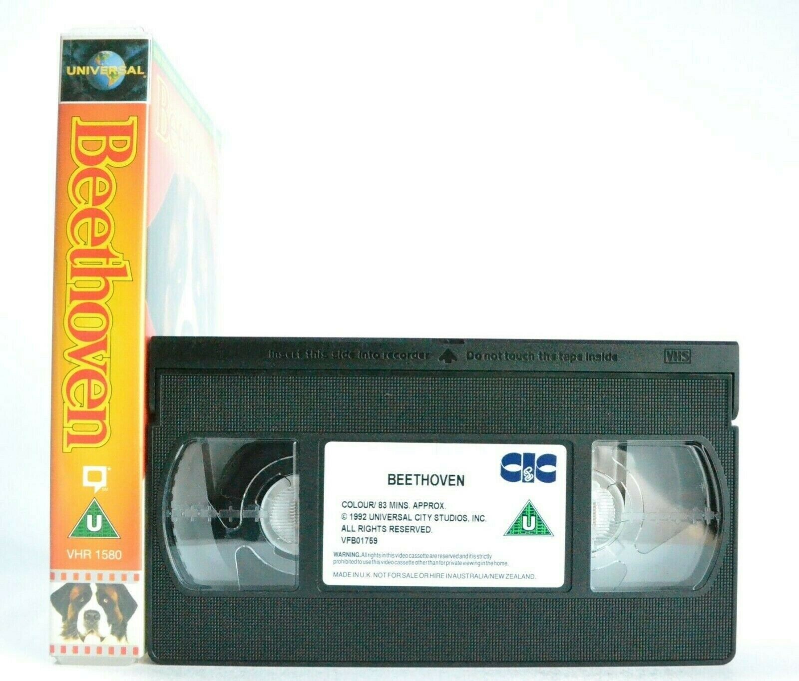 Beethoven: (1992) Family Comedy - Big Dog, Big Troubles - Children's - Pal VHS-