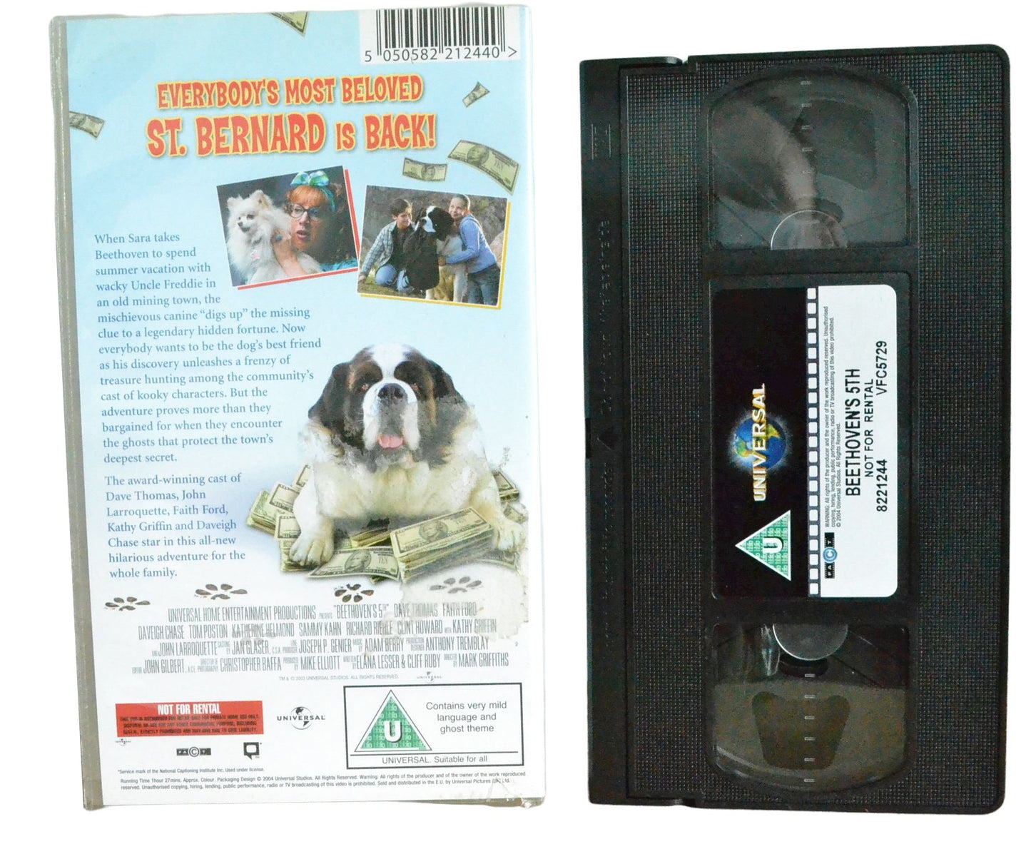 Beethoven's 5th - Dave Thomas - Universal - Children's - Pal VHS-