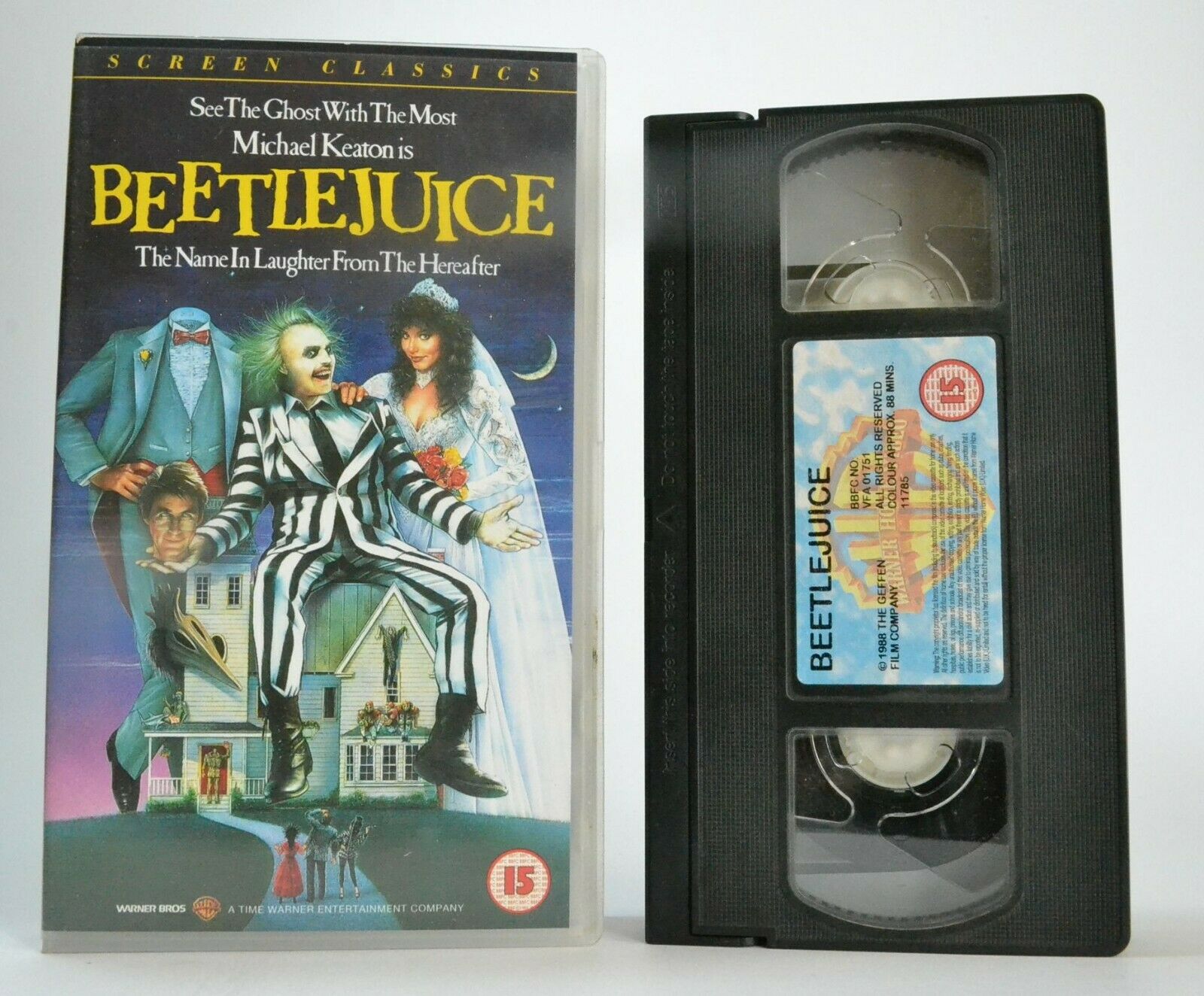 Beetlejuice (1988) - <Tim Burton> - High Comic Fantasy - Michael Keaton - VHS-