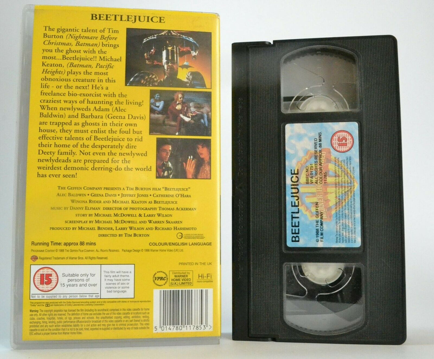 Beetlejuice (1988) - <Tim Burton> - High Comic Fantasy - Michael Keaton - VHS-