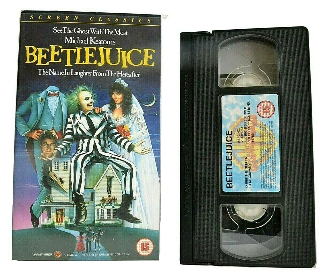 Beetlejuice (1988) - <Tim Burton> - High Comic Fantasy - Michael Keaton - VHS-