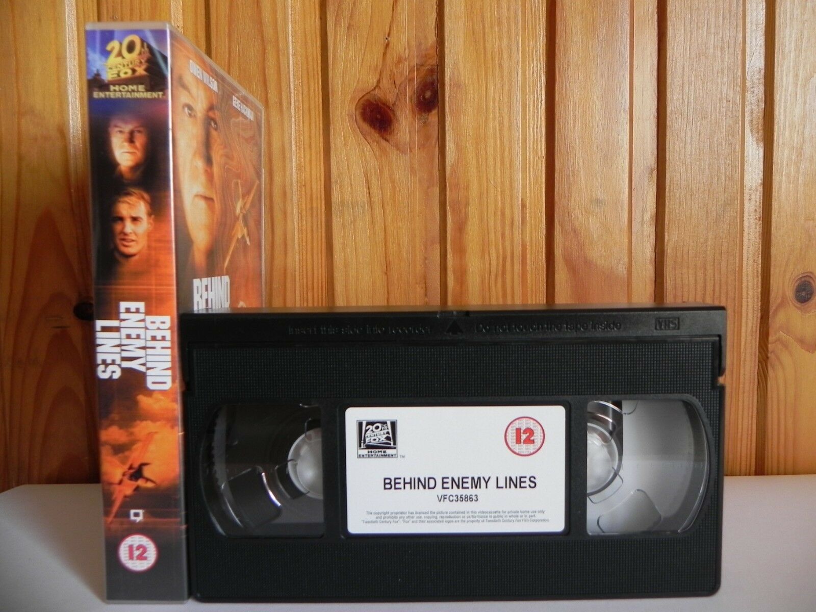 Behind Enemy Lines - 20th Century - War Drama - Owen Wilson - Gene Hackman - VHS-