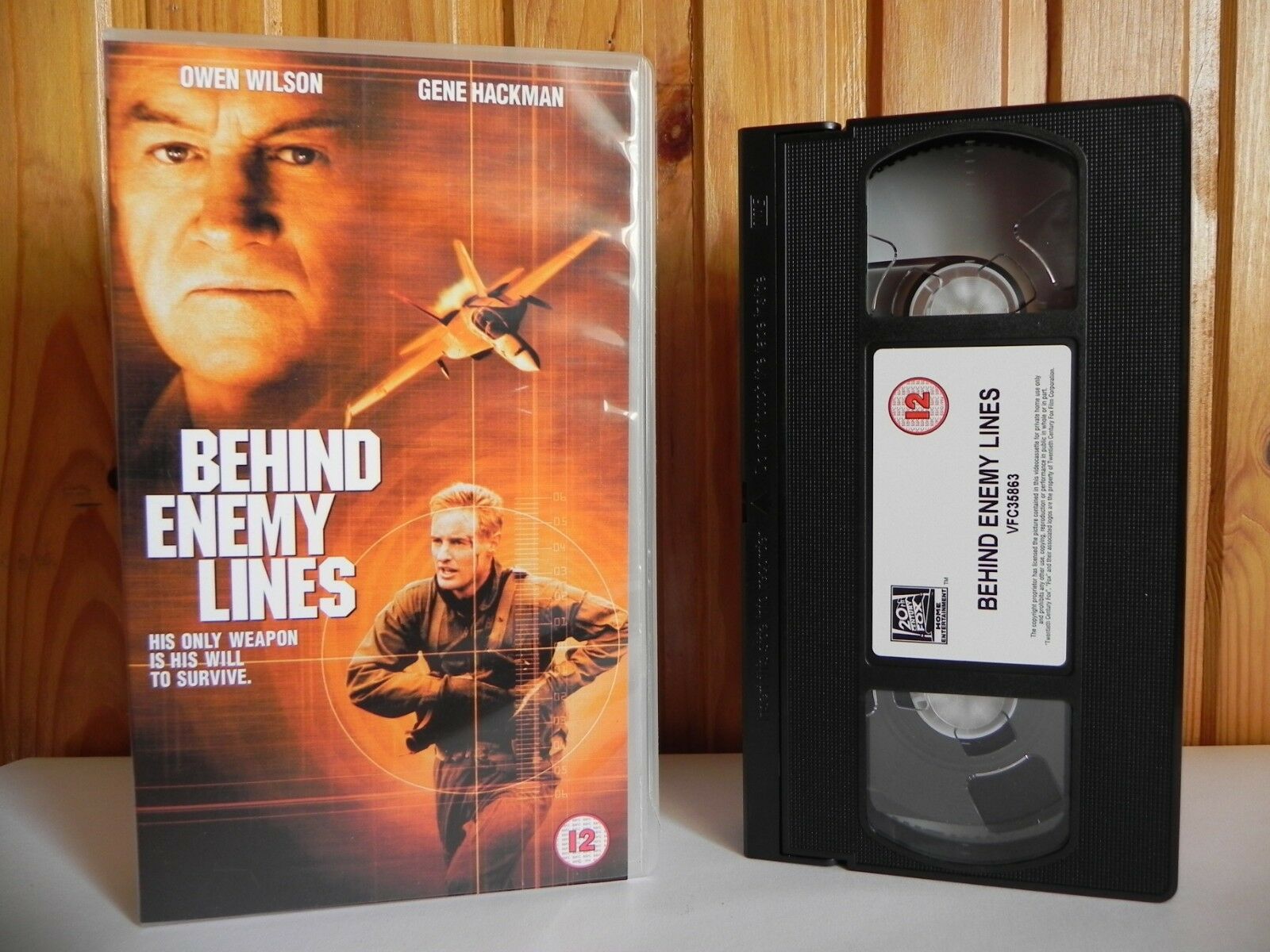 Behind Enemy Lines - 20th Century - War Drama - Owen Wilson - Gene Hackman - VHS-