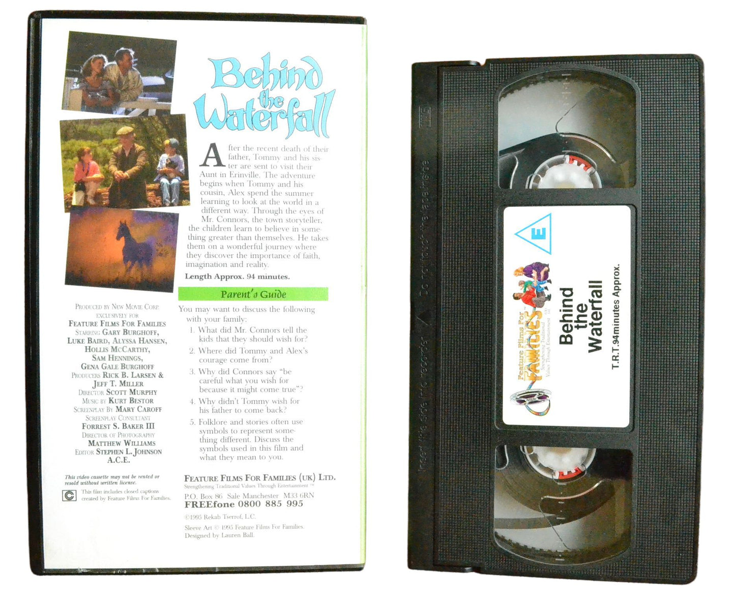 Behind the Waterfall - Gary Burghoff - Feature Films for Families - Pal VHS-