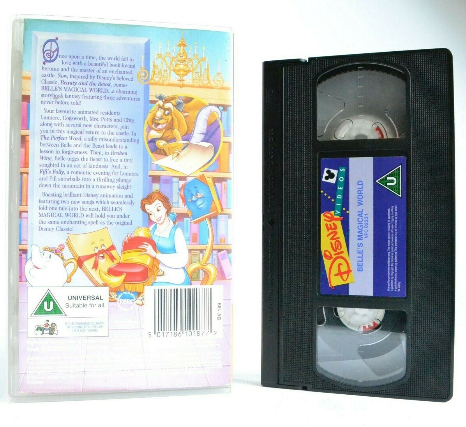 Belle's Magical World - Walt Disney - Storybook Fantasy - Animated - Kids - VHS-