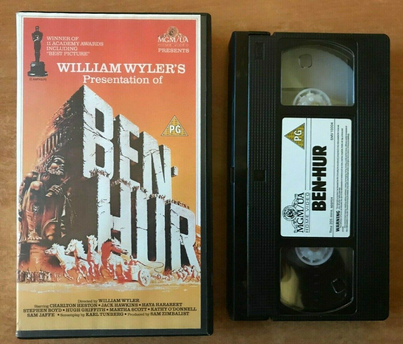 Ben Hur; [Lew Wallace]: Historical Adventure - Drama - Charlton Heston - Pal VHS-