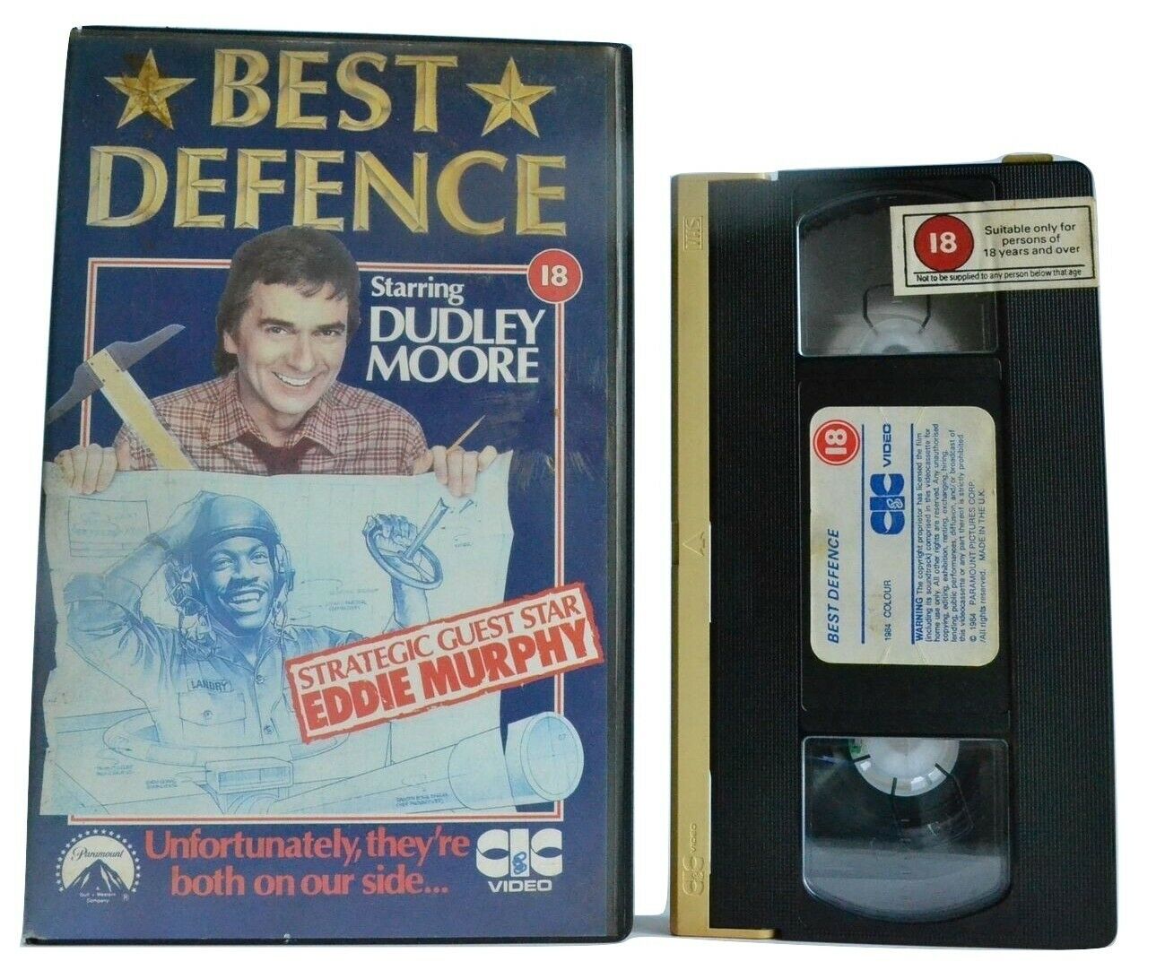 Best Defence - Military Comedy - Large Box - Dudley Moore/Eddie Murphy - Pal VHS-