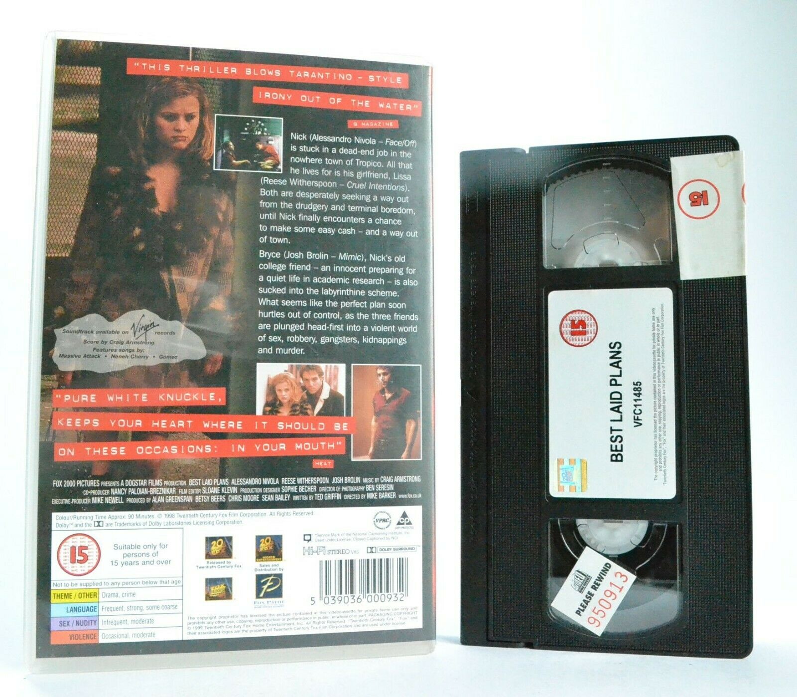 Best Laid Plans (1999): Tarantino Movies Style - Crime Drama - Large Box - VHS-