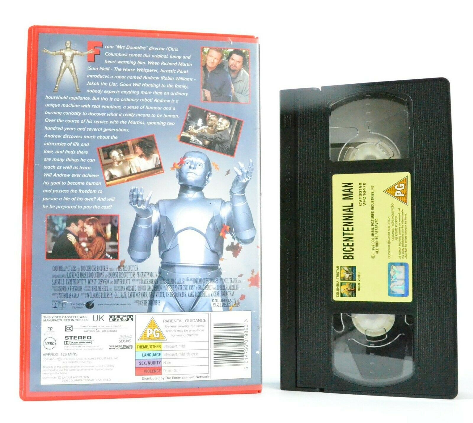 Bicentennial Man: A C.Columbus Film - Sc-Fi Drama - Large Box - R.Williams - VHS-