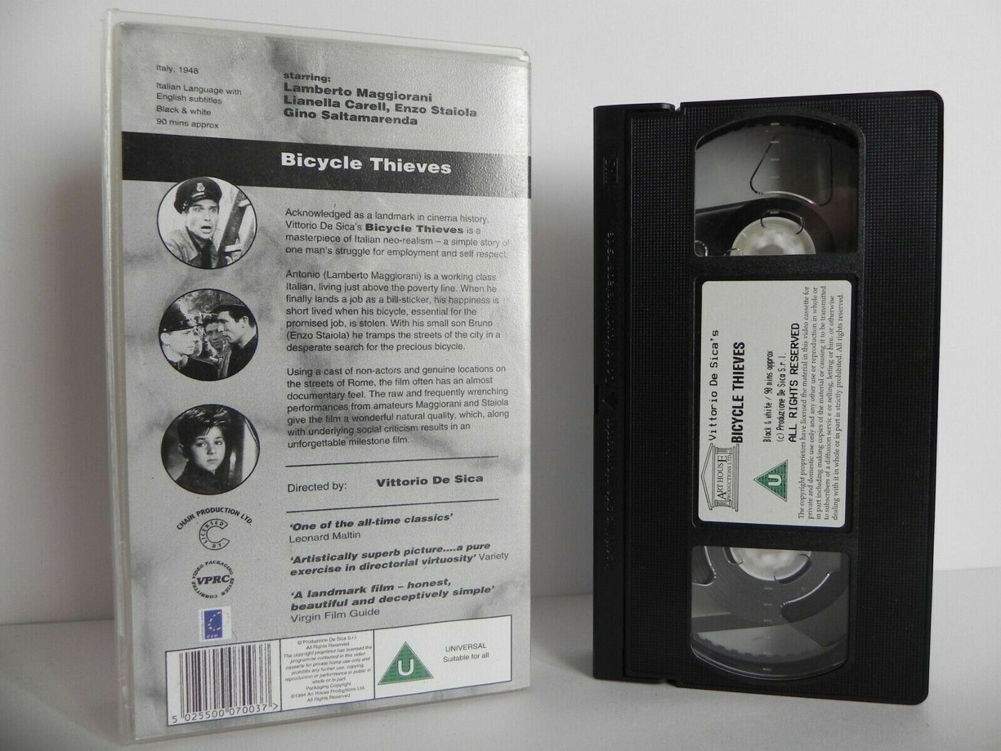 Bicycle Thieves - Classic - Italian Neo-Realism - Vittorio De Sica - Pal VHS-